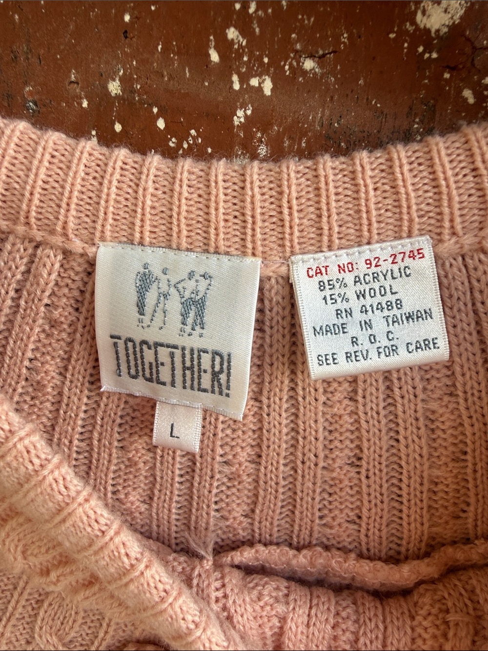 Together Soft Pink Knit Sweater with Floral Accents - Picture 2 of 11